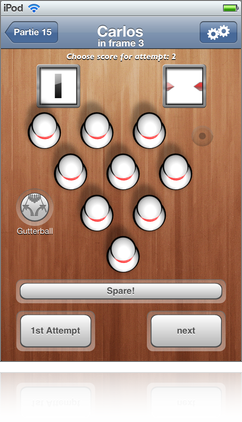result input - pin tracking
